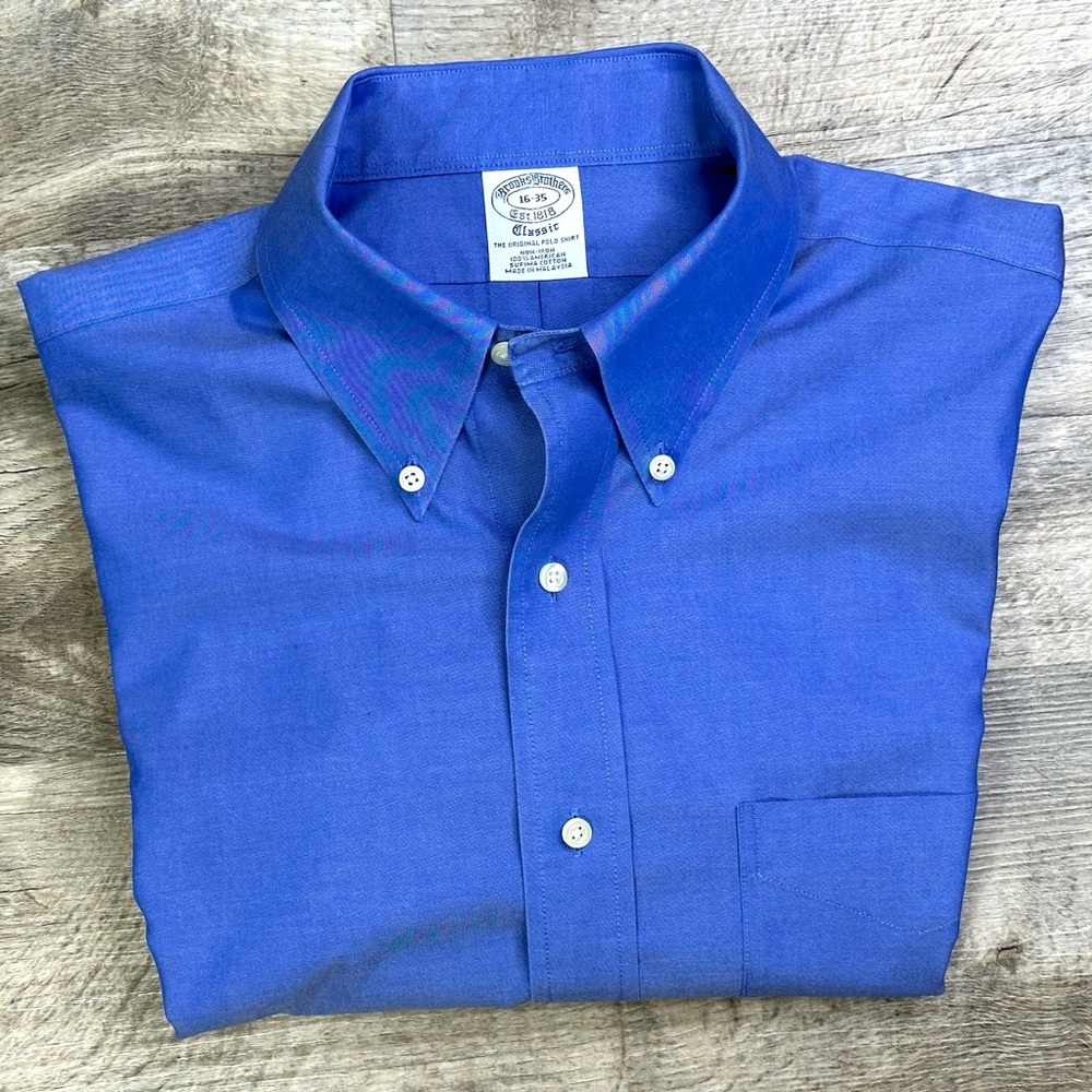 BROOKS BROTHERS men’s shirt long sleeve size 16 - 35 Classic